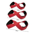 thumbnail image 5 of Pebbuoy 1 Pair Figure 8 Lifting Strap Men Women Anti-Slip Padded Weightlifting Grip Band Bodybuilding Powerlifting Strength Training Home Gym Deadlifts Wrist Strap, 5 of 6