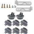 thumbnail image 1 of RDEXP 8 x Plastic Mounting Bracket Rack Roller Set Replacement for Samsung Dishwasher, 1 of 5