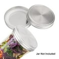 thumbnail image 3 of 8pcs Stainless Steel Wide Mouth for Mason Jar Lids Canning Jars Top Food Storage, 3 of 7