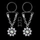 thumbnail image 2 of Stainless Steel Nipple Ring  Body Piercing Ring  Nipple Piercing 1 Pair Of Fashionable Stainless Steel Flower Nipple Ring Decoration Piercing JewelryAB Color ANGGREK Body Piercing Ring, 2 of 2