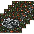 thumbnail image 2 of SKYSONIC Merry Christmas Cotton Washcloths Set of 2, Highly Absorbent Soft Fingertip Towel for Bathroom, Gym, Hotel and Spa, 12 x 12 Inch, 2 of 7