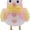 A-pink, variant on 7.87" Quirky Easter Chick Figurine with Pink Sequin Bunny Ears, Whimsical Long Leg Standing Bird Statue with Daisy & Bow Tie, Spring Tabletop Centerpiece & Holiday Decor (2PCS)