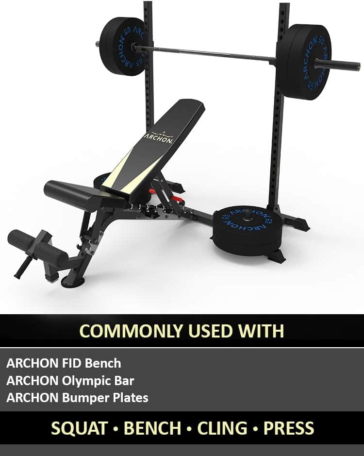 ARCHON Independent Adjustable Squat Rack Weight Rack Squat Rack and Bench Press Rack Squat Stand Half Rack Barbell Rack Olympic Weight