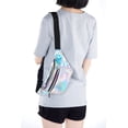 thumbnail image 3 of C.T.Soarsky Belt Bags Women Waist Bag Holographic Fanny Pack for Rave Festival Party-Silver, 3 of 7