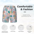 thumbnail image 6 of Picia Colorful Cute Pig pattern Mens Swim Trunks with Compression Liner Stretch Beach Shorts Quick Dry with Zipper Pockets No-Chafing Board Shorts-XX-Large, 6 of 9