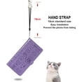 thumbnail image 4 of case for Samsung Galaxy A22 5G（Not 4G） Cartoon Girl Wallet Case, Cat Dog Style Flip Phone Cover with ID Card Holder & Kickstand PU Leather Magnetic Clasp Cases for Samsung Galaxy A22 5G MG Purple, 4 of 14