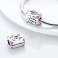 thumbnail image 2 of MULA 925 Sterling Silver DIY Charm 5A Zircon Luggage Earth Camera Pendant fit Bracelet for Women Jewelry, 2 of 6