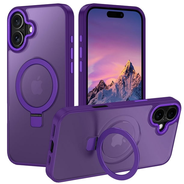 Funda Casehas para iPhone 17 de 6.3" con Soporte Magnético MagSafe Morado
