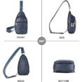 thumbnail image 7 of Sling Bag for Women Crossbody Fanny Packs for Women Leather Sling Chest Bag, 7 of 7