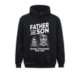thumbnail image 2 of Padre e hijo en quad, compañeros de por vida, regalo para hombres, sudaderas con capucha de anime, sudaderas del Día del Trabajo, sudaderas personalizadas, 2 of 5