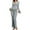 Gray, variant on Women Sleepwear Autumn Winter Pajamas Sets Two Pieces Sexy V Neck Long Sleeve Tops and Trousers Set Loungewear Home Clothes