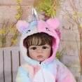 thumbnail image 2 of Rainbow Unicorn Baby Muñeca Infantil Reborn de 22 Pulgadas con Cuerpo de Vinilo, Atuendo y Accesorios, 2 of 16