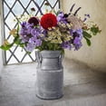 thumbnail image 1 of Jarrón de lata de leche Shabby Chic, jarrón de lata de leche con acabado galvanizado, jarra de leche rústica, florero de metal, pequeño cubo de leche para el hogar, cocina, 1 of 5