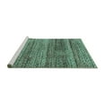 thumbnail image 2 of Ahgly Company Machine Washable Indoor Rectangle Abstract Turquoise Blue Modern Area Rugs, 4' x 6', 2 of 4