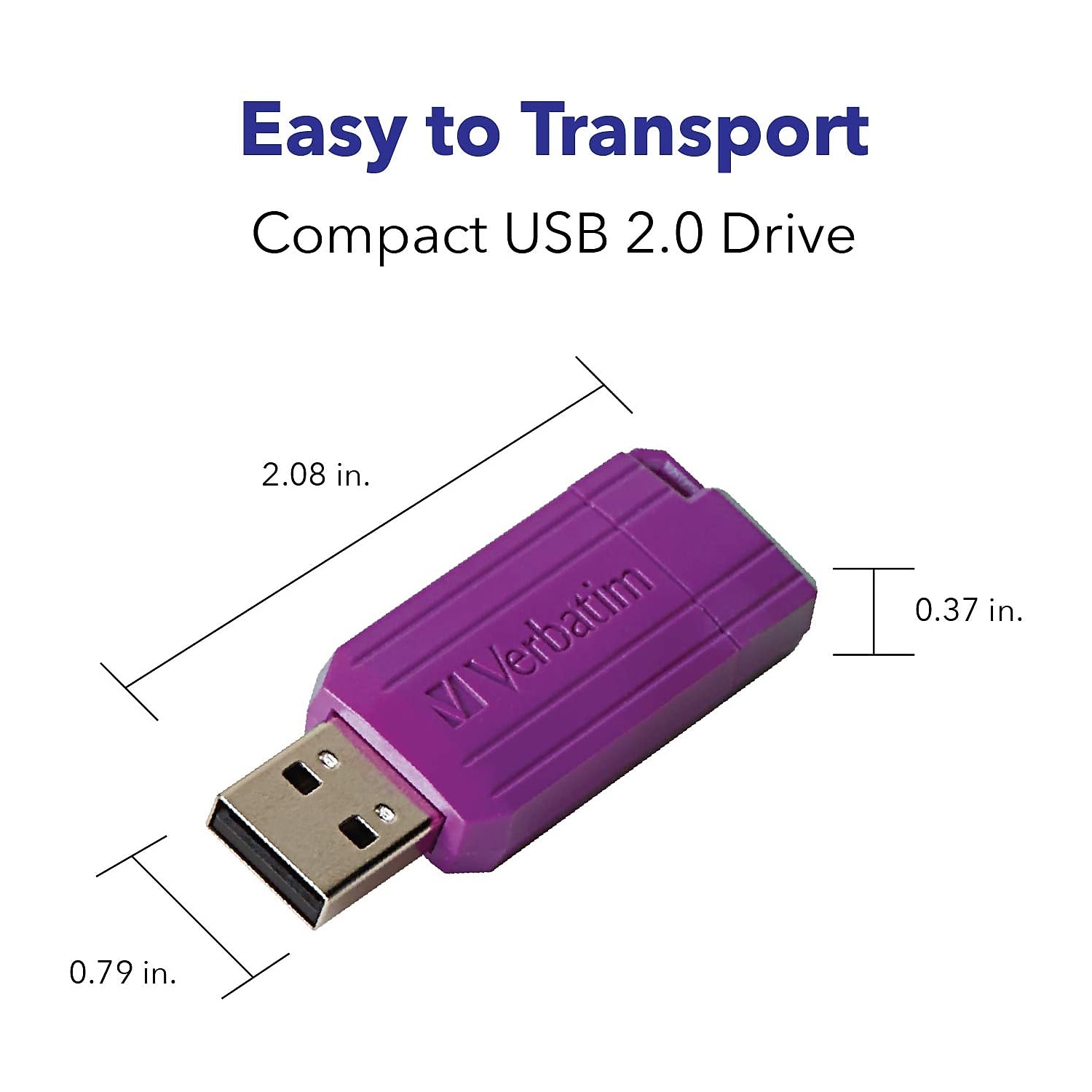 Verbatim PinStripe 16GB USB 2.0 Flash Drive, 5-Pack
