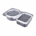 thumbnail image 2 of PALIFEUR 5 PCS Snack Containers Disposable Double Compartment Plastic Container, Reusable Snack Containers with Lids Travel Mini Snack Pack Containers for Condiments, Candy, Dip, 2 of 9