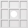 thumbnail image 1 of Ekena Millwork CMP16RK-04000 16 in. OD x 4 in. ID Square Rubik Architectural Grade PVC Contemporary Ceiling Medallion, 1 of 1