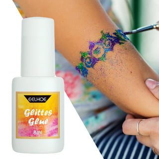 WNG Skin Glue for Glitter Tattoos Body Glitter Glue Adhesive Cosmetics  Temporary Glitter Powder Glue Body Paint Facial Brow Glue Glue for Carnival