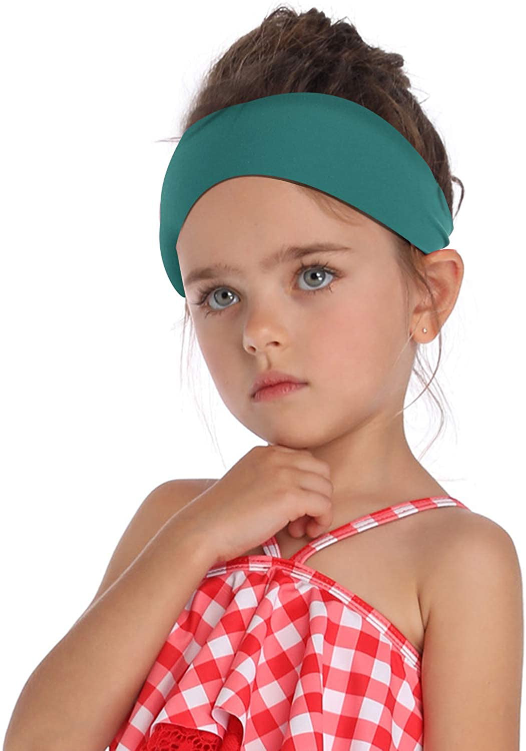 Kids Headbands Athletic Sweatbands Sports Headband for Girls and Boys Moisture Wicking Elastic Hairband for Toddler Children and Teenagers-Available in 2 Size 