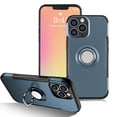 thumbnail image 1 of Mignova for iPhone 13 Pro 6.1 Inch Case, Anti-Scratch Shockproof Case 360 Degree Rotation Finger Ring Holder Kickstand [Work with Magnetic Car Mount] for iPhone 13 Pro 6.1 Inch(Navy), 1 of 6