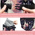 thumbnail image 4 of Starry Unicorn Foldable Car Trash Can with Lid, Leak-Proof, and Hanging Storage Bag - Car Garbage Can, Car Trash Can, Trash Can for Car, 4 of 6