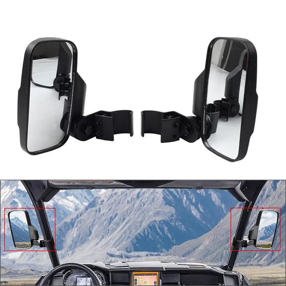 NS Blind Spot Mirrors Side Rear View Mirrors SH-UTV-8C ABS for XP 900 2013-2025, for 1000 2015-2025 1 P