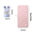 thumbnail image 4 of 1 Set Shower Favors Bunny Towels Coral Fleece Hand Towels with Bags for Bathroom Kitchen Spring Holiday Easter Wedding Birthday Baptism Souvenirs Gifts 19.6x9.8 in, 4 of 4