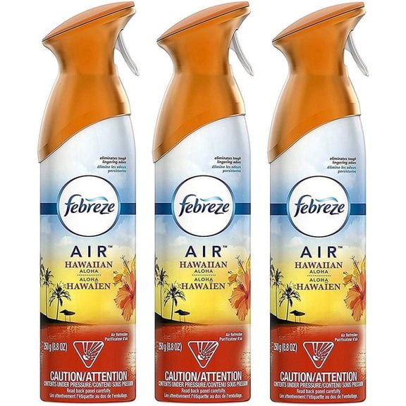 Febreze Air Refresher, Hawaiian Aloha, 8.8 oz (Pack of 3)