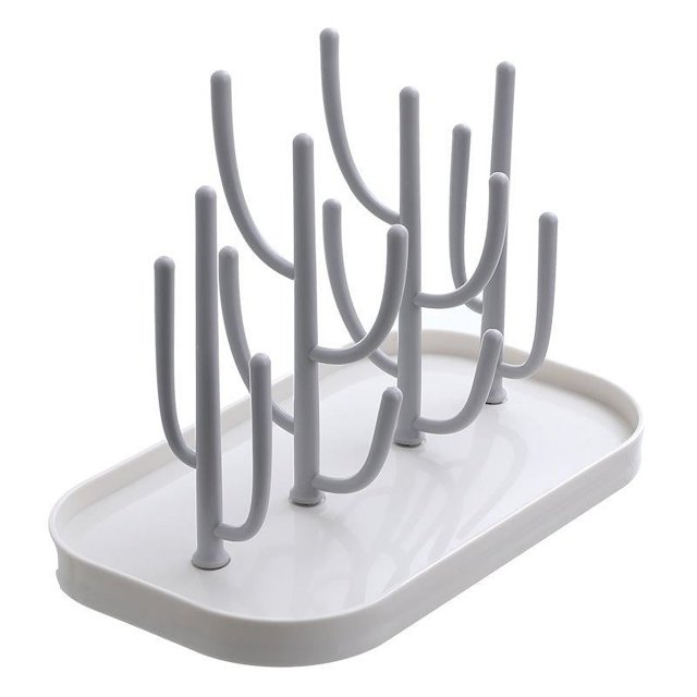 Estante de secado de biberones para bebé, secador desmontable con estante para biberones de vidrio
