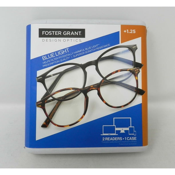 Design Optics By Foster Grant McKay Blue Light +1.25 Reading Glasses 2