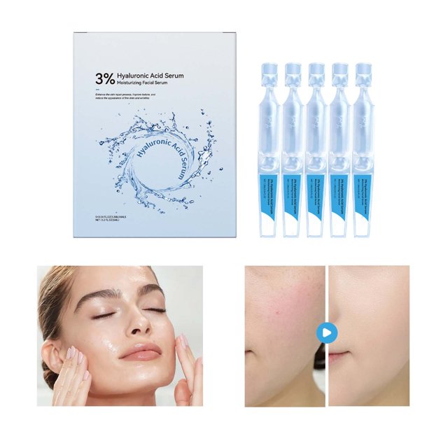 Hot6sl Ofertas Del Día Ácido Hialurónico Esencial Que Reduce Los Poros, Hidrata La Piel, Equilibra La Grasa y Rejuvenece La Piel, 6 Ml