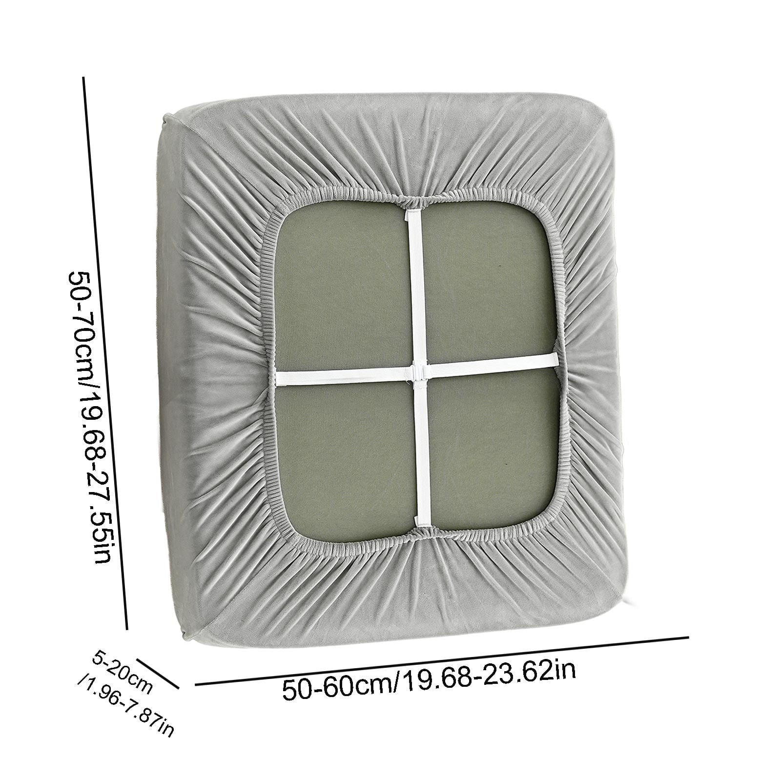 Super Stretch Individual Seat Cushion Covers,Couch Cushion Covers Slipcover Sets Thick Fabric for 19-28in Cushion