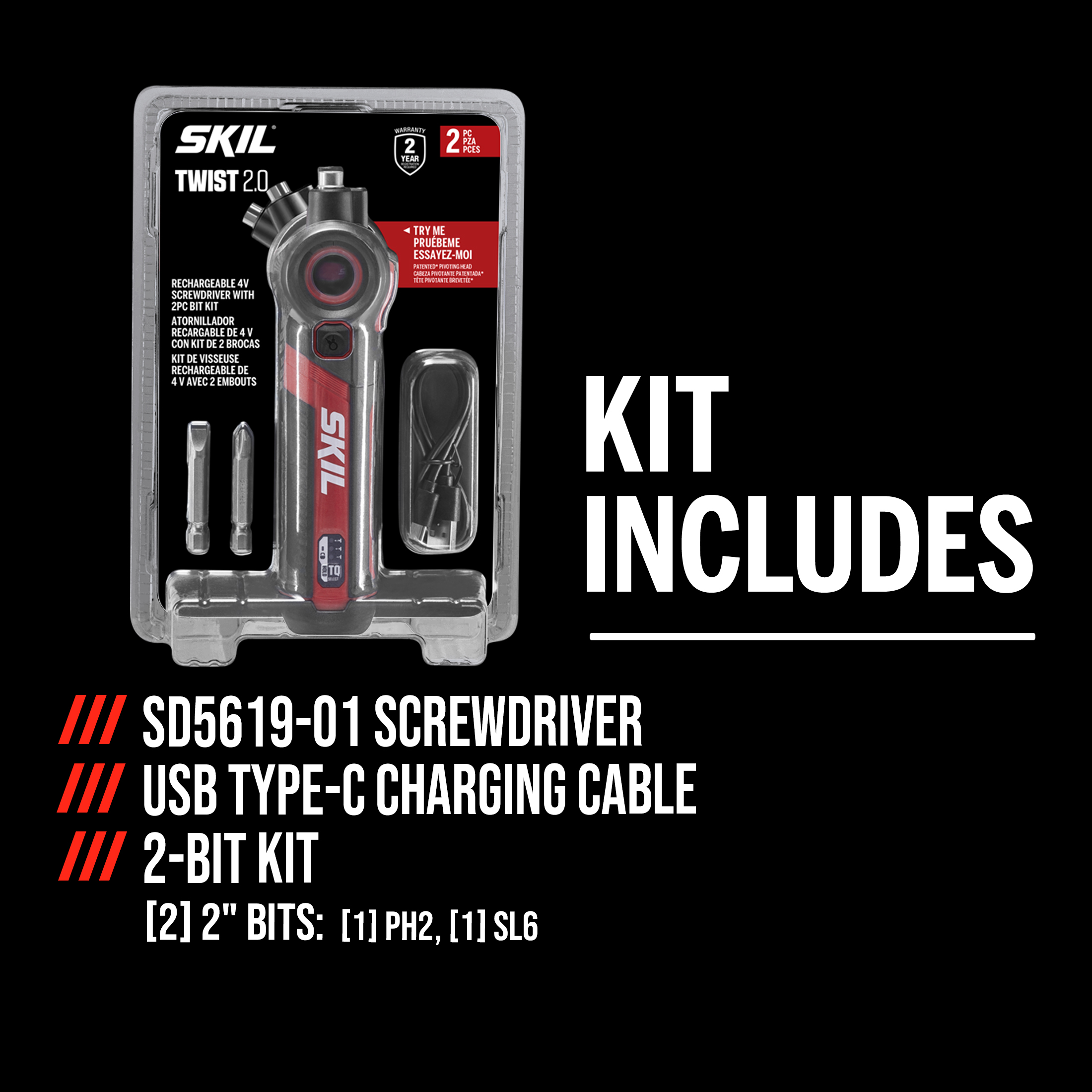 SKIL Cordless 4V Electric Screwdriver with Pivoting Head photo 8