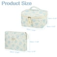 thumbnail image 4 of Unique Bargains 2pcs Quilted Makeup BagLarge Capacity White, 4 of 7