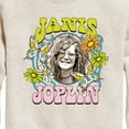 thumbnail image 3 of Janis Joplin -  Butterfly And Flowers - Toddler And Youth Crewneck Fleece Sweatshirt, 3 of 5