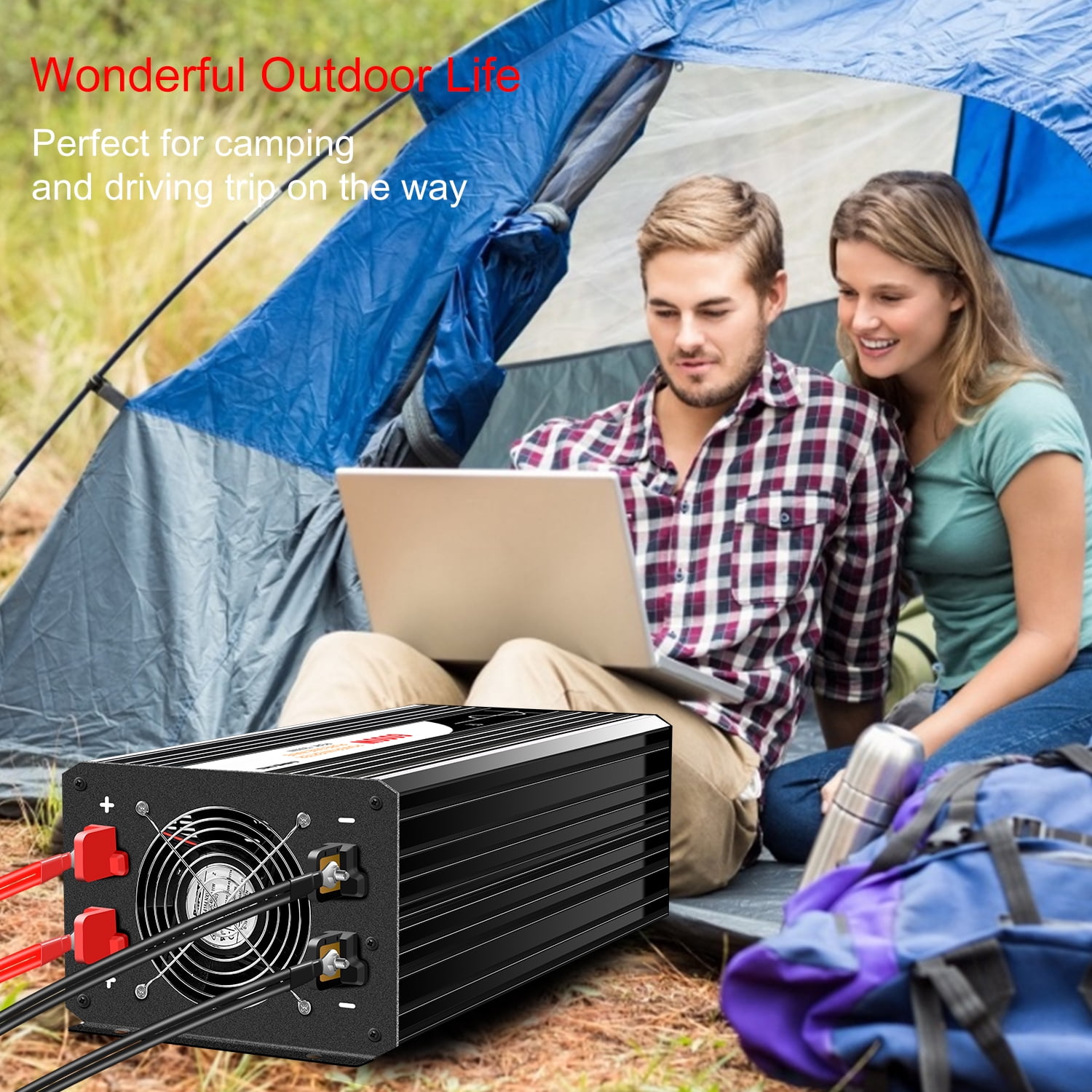 CNSWIPOWER 6000W Pure Sine Wave Power Inverter dc 48V to 110v ac Converter 60HZ Solar Converter for Home Use car (DC48V (Range40V-60V) 6000W