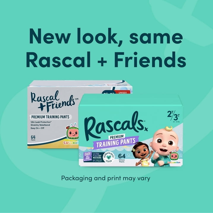 Rascals Premium CoComelon Absorbent Potty Training Pants 3T-4T, 116 Count (Select for More Options)