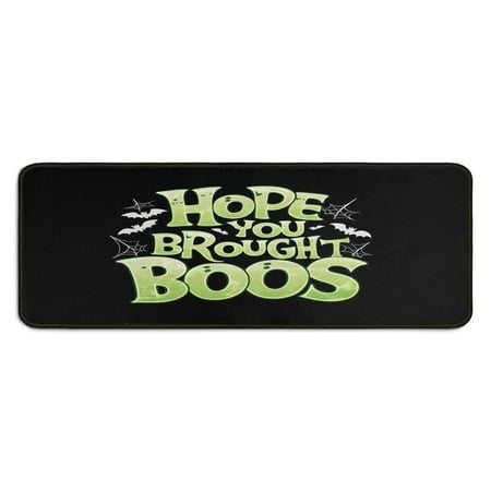 

Set Of 2 Halloween Kitchen Rugs Horror Orange Pumpkin Spooky Kitchen Runner Non Skid Rugs for Kitchen Floorfor Outdoor Bedroom (47x17+30x17 Inches)