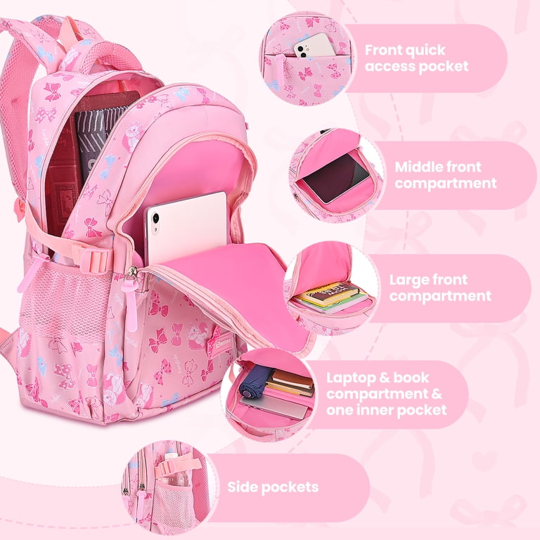 YTM Kids School Backpack Set for Girls, 3 in 1 with Lunch  display picture 3