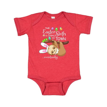 

Inktastic Easter Sloth with bunny ears- funny Gift Baby Boy or Baby Girl Bodysuit