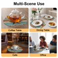 thumbnail image 2 of Western Texas Star Vintage Round 13 Inch Placemats Set of 6, Retro Farmhouse Turquoise Brown Wood HeatResistant Non Slip Place Mats for Dining Table, Wipeable Kitchen Table Mats for Housewarming, 2 of 9