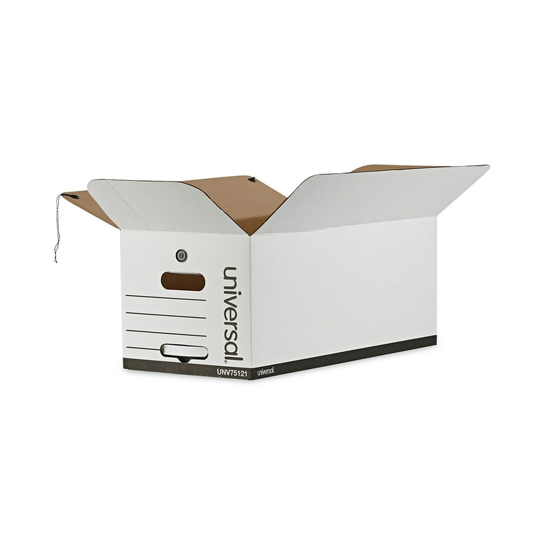 Deluxe Quick Set-up String-and-Button Boxes, Letter Files, White, 12/Carton Deluxe Quick Set-up String-and-Button Boxes, Letter Files, White, 12/Carton