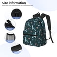 thumbnail image 5 of Haiem Cute Turtle Lightweight Backpack for School, Classic Basic Water Resistant Casual Daypack for Travel with Bottle Side Pockets, 5 of 8