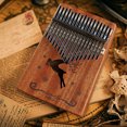 thumbnail image 5 of 17 Key Kalimba Thumb Piano ; Tuning Hammer, Finger Covers, Key Stickers & More Included; Christmas Gift, 5 of 5