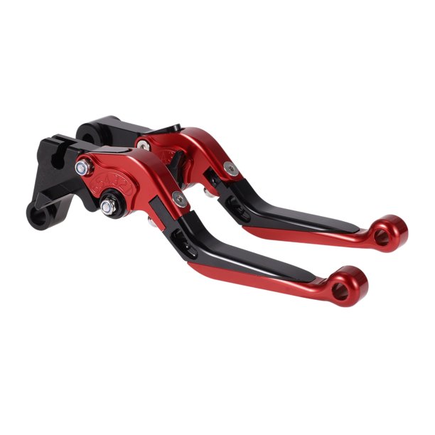 Palancas de freno y embrague cortas y largas para Yamaha YZF R1 2015-2022, palanca de freno ajustable de motocicleta, aleación de aluminio, cabeza roja, mango negro