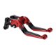 thumbnail image 1 of Palancas de freno y embrague cortas y largas para Yamaha YZF R1 2015-2022, palanca de freno ajustable de motocicleta, aleación de aluminio, cabeza roja, mango negro, 1 of 1