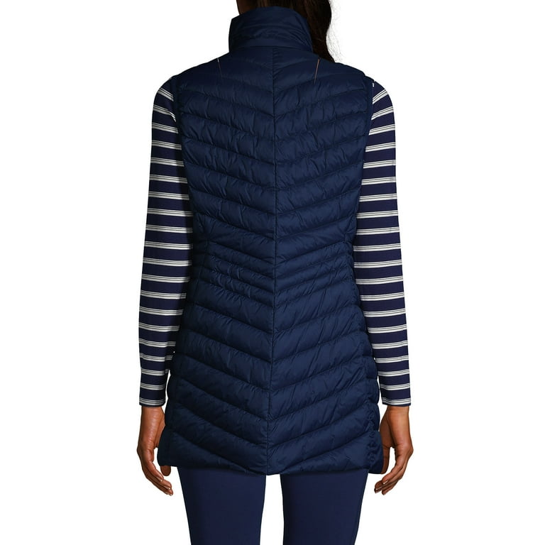 Lands end long down vest best sale