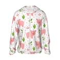 thumbnail image 2 of Uemuo Funny Little Pigs Pattern Women's Full Zip UPF 50+ Sun Protection Hoodie Jacket Long Sleeve Sun Shirt Hiking Outdoor Performance with Pockets-, 2 of 9
