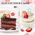 thumbnail image 5 of Uxcell Star Cupcake sticks Mini Cupcake Picks for Birthday 30 Pack Red, 5 of 7