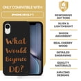 thumbnail image 7 of Wood phone case for iPhone XR compatible protective cell phone cover shockproof slim fit laser engraved What would Beyonce Do? design Black wood case for Men & Women by CaseYard, 7 of 7